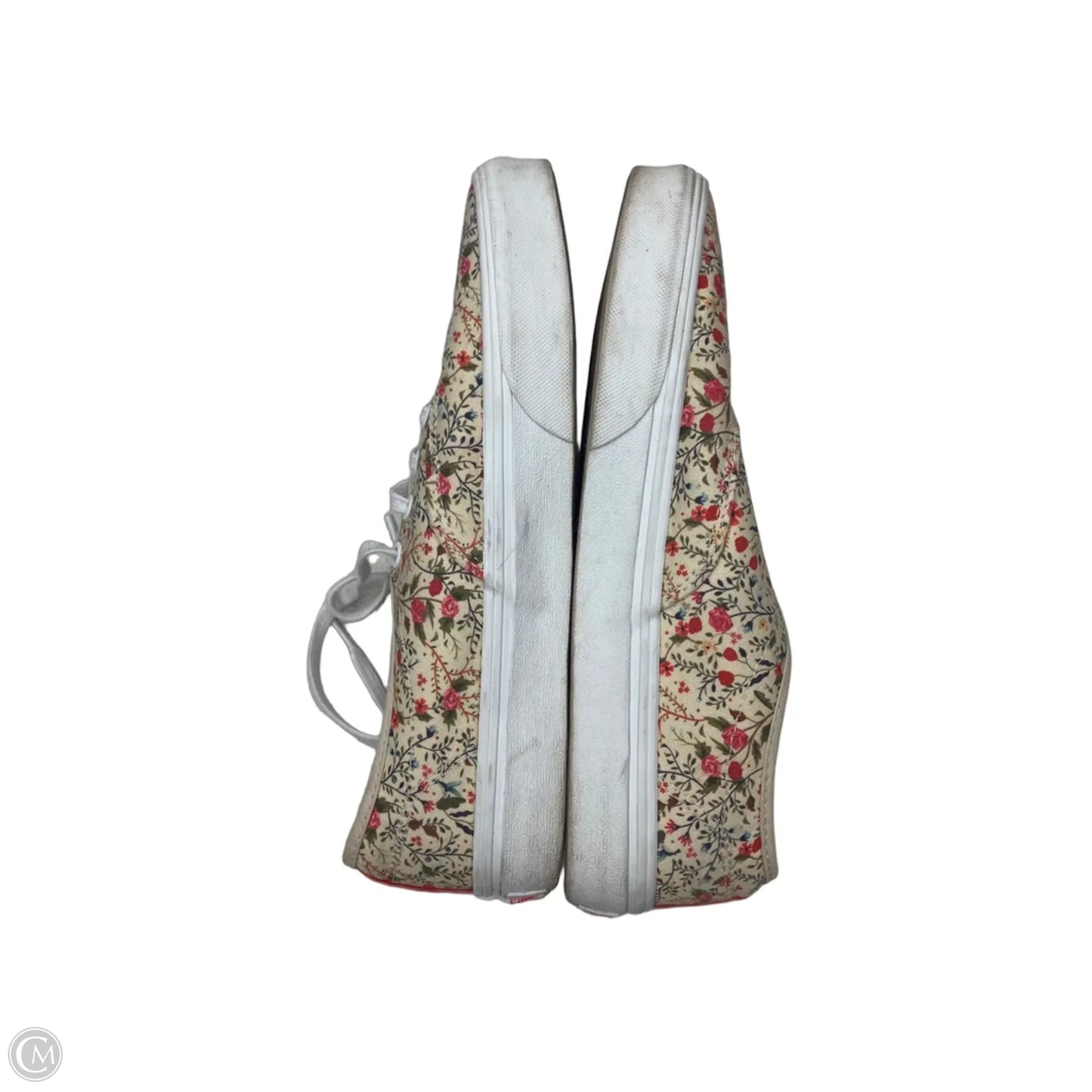 Shoes Flats By Vans In Floral Print, Size: 8.5