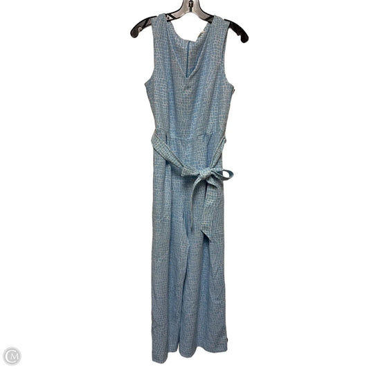 Jumpsuit By Calvin Klein In Blue & White, Size: L