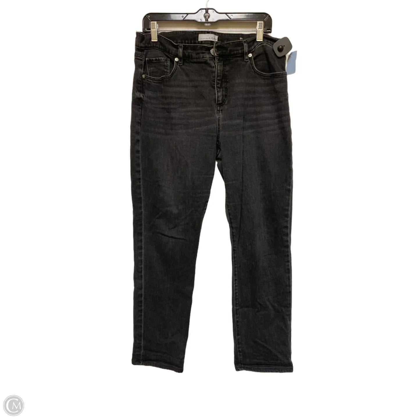 Jeans Straight By Loft In Black, Size: 12