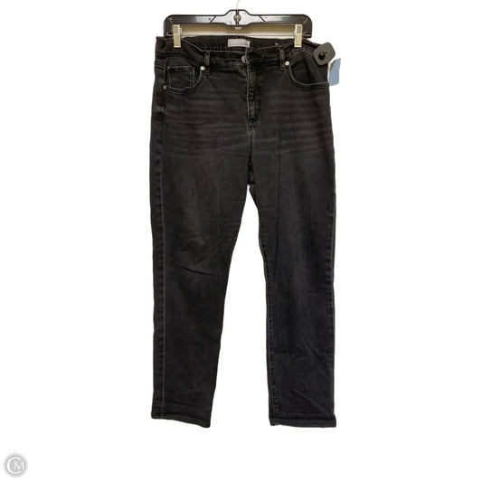 Jeans Straight By Loft In Black, Size: 12
