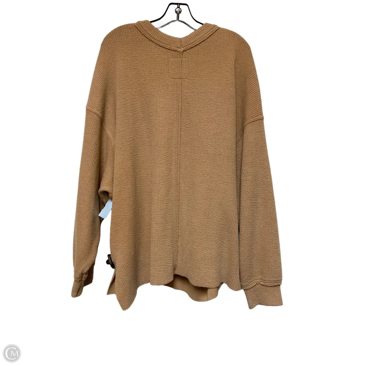 Top Long Sleeve By Aerie In Tan, Size: Xl