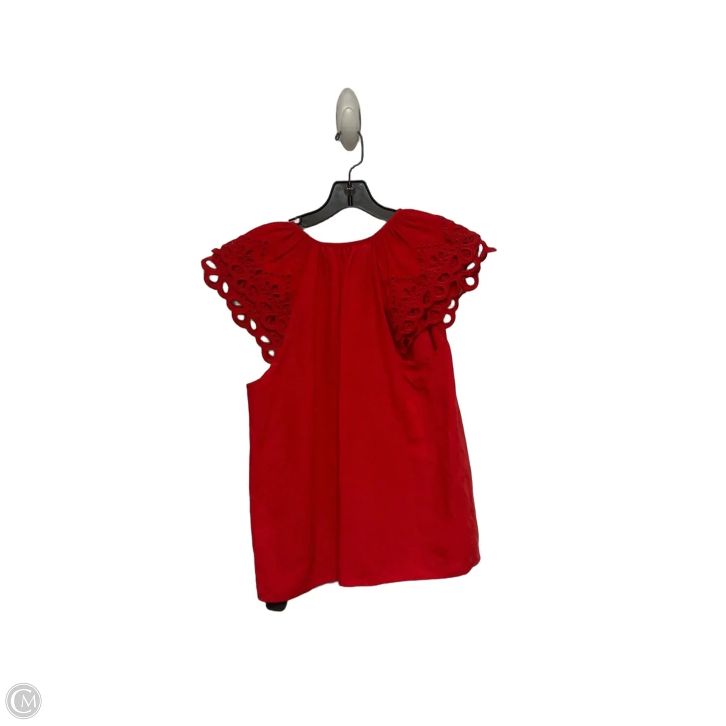 Top Sleeveless By Tahari In Red, Size: M