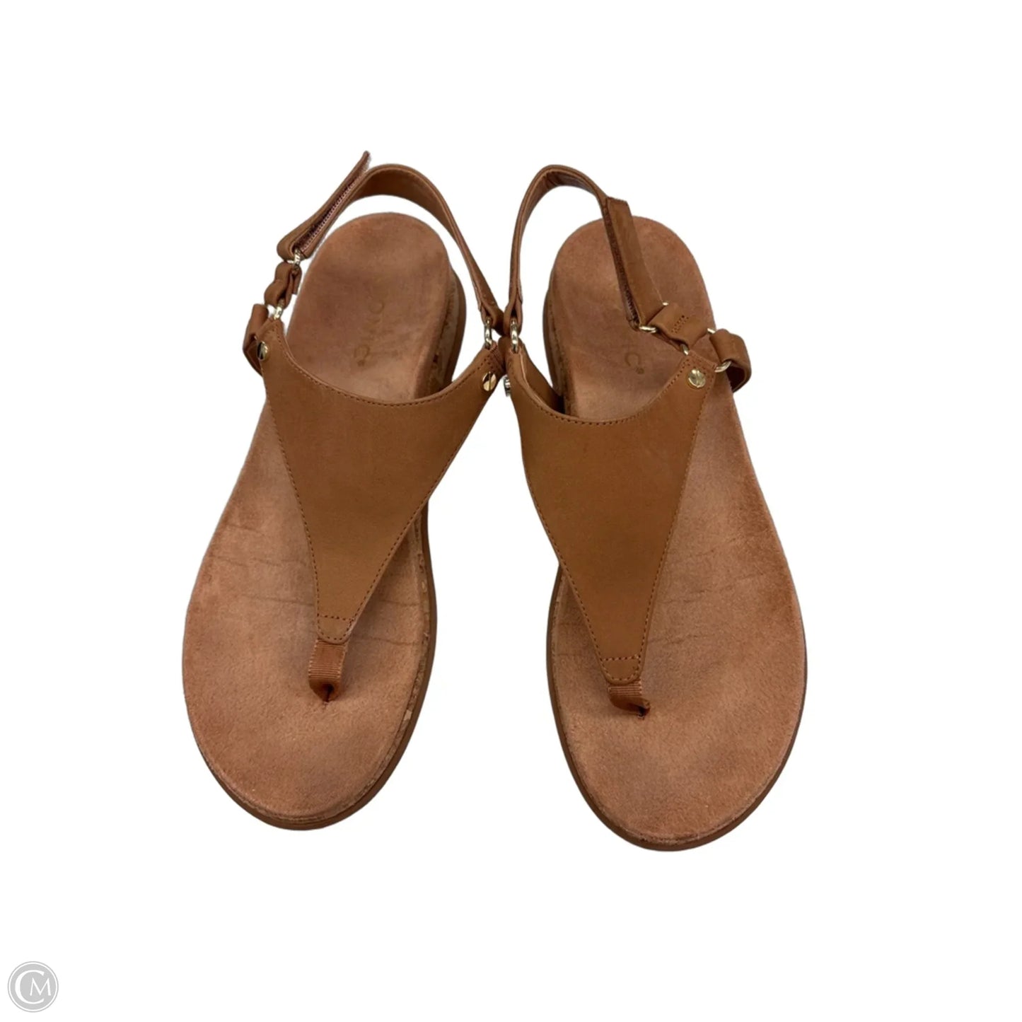 Sandals Flats By Vionic In Brown, Size: 8