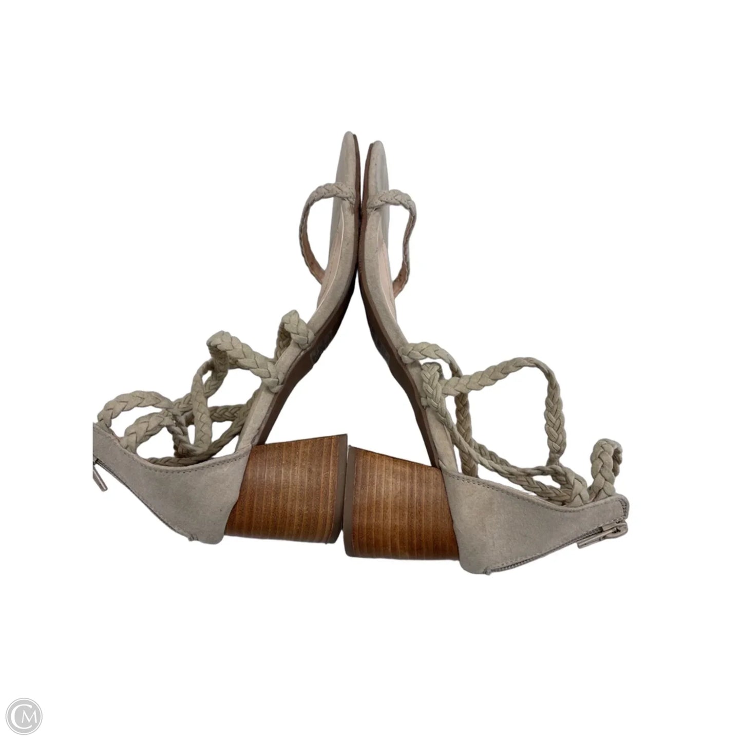 Sandals Heels Block By Joie In Beige, Size: 8