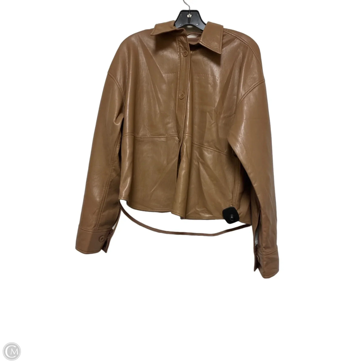 Jacket Leather By Babaton In Brown, Size: S