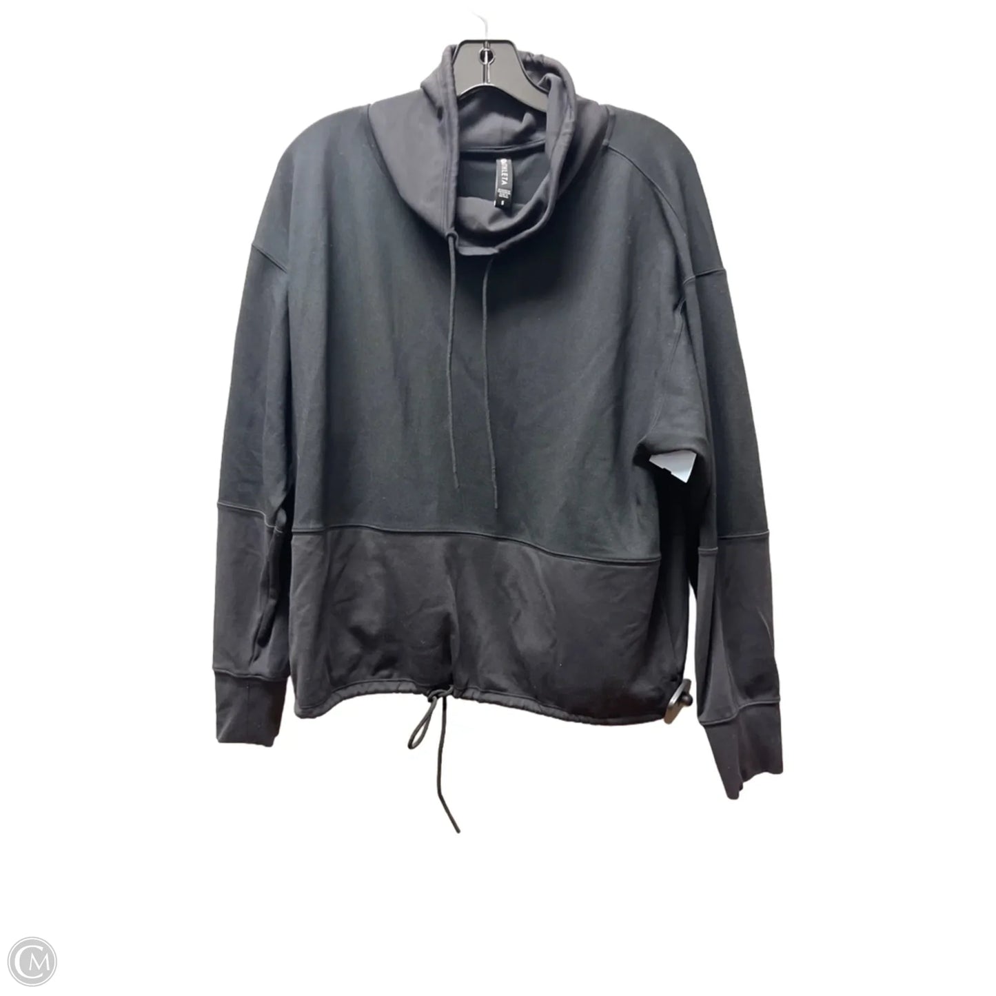 Athletic Sweatshirt Crewneck By Athleta In Black, Size: S