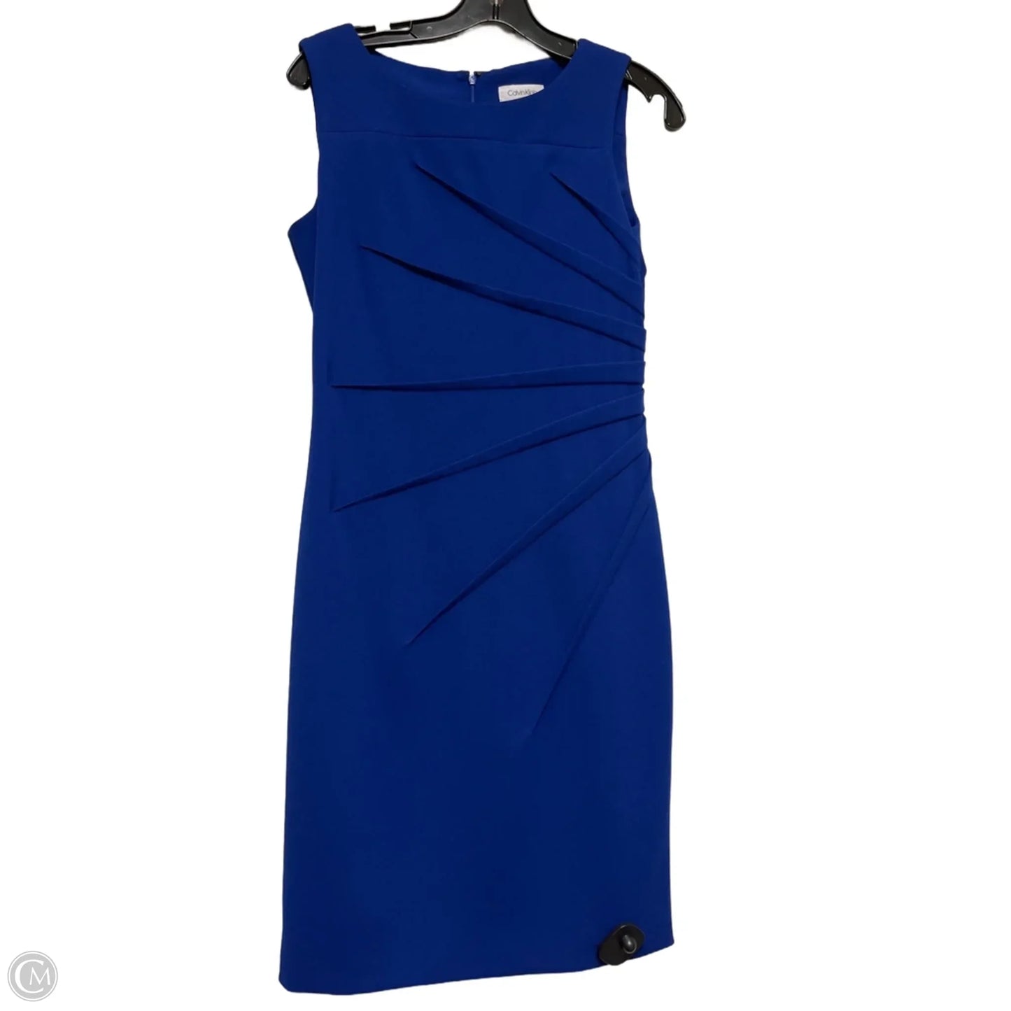 Dress Casual Short By Calvin Klein In Blue, Size: S