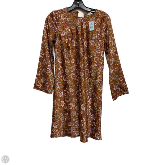 Dress Casual Short By Loft In Brown & Purple, Size: Xs