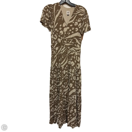 Dress Casual Maxi By Cabi In Brown & Cream, Size: S