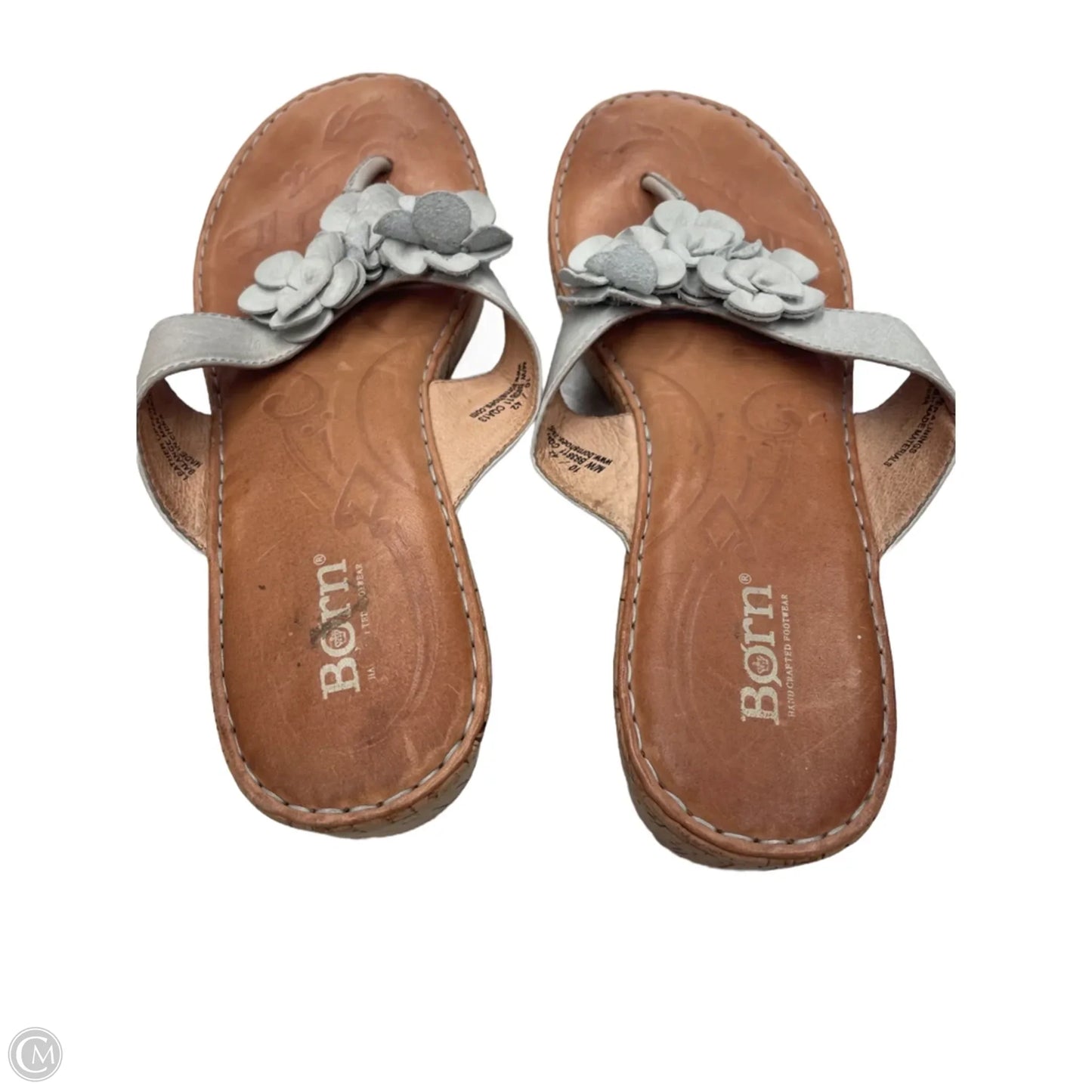 Sandals Flats By Born In Brown & Green, Size: 10