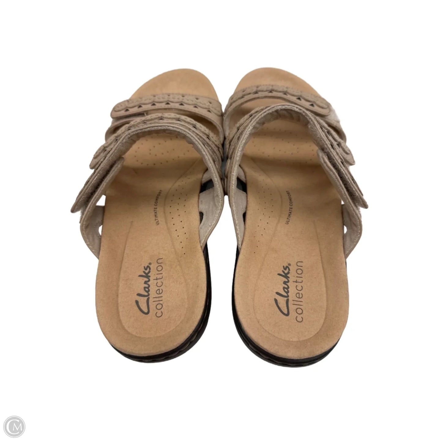 Sandals Flats By Clarks In Brown, Size: 7.5