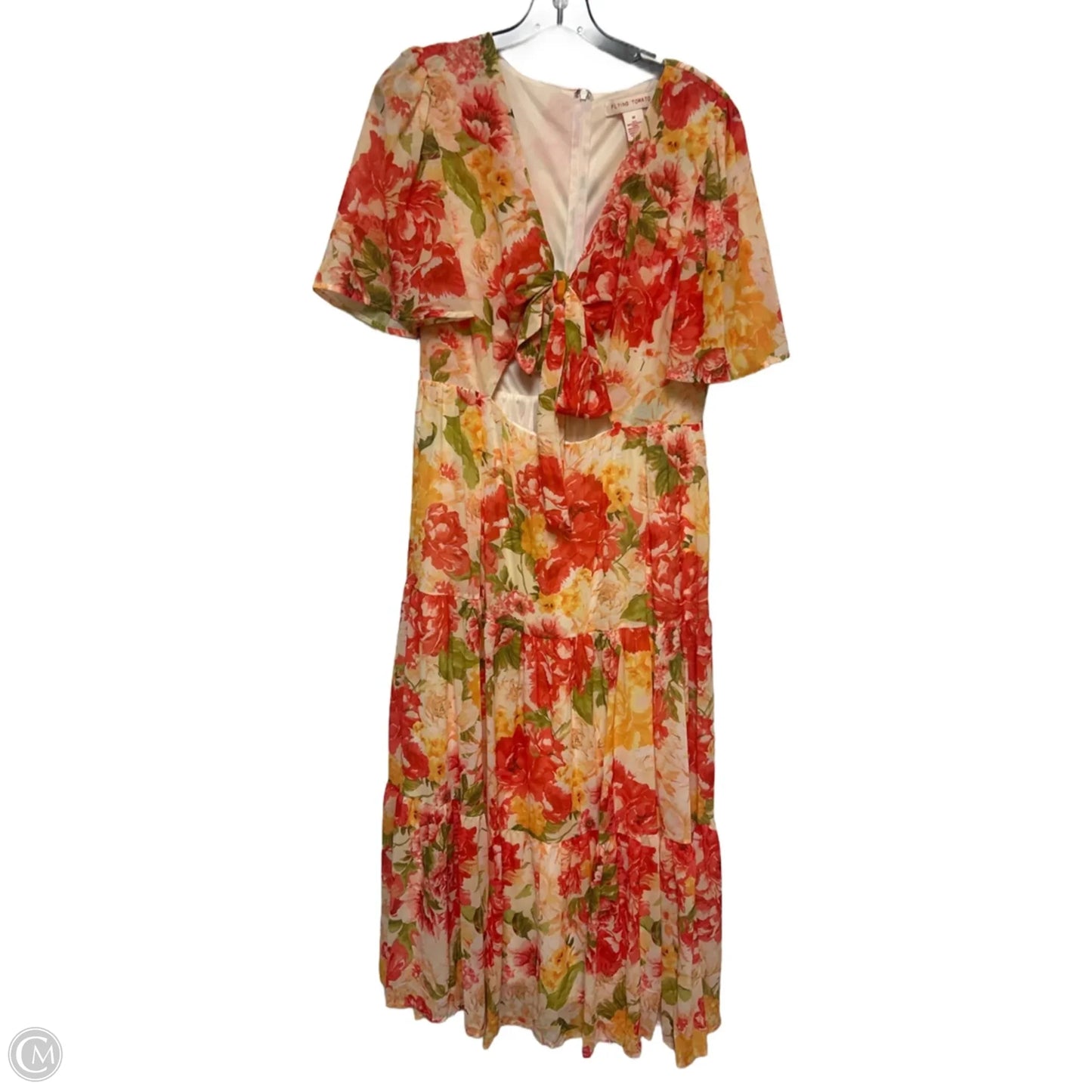 Dress Casual Maxi By Flying Tomato In Floral Print, Size: M