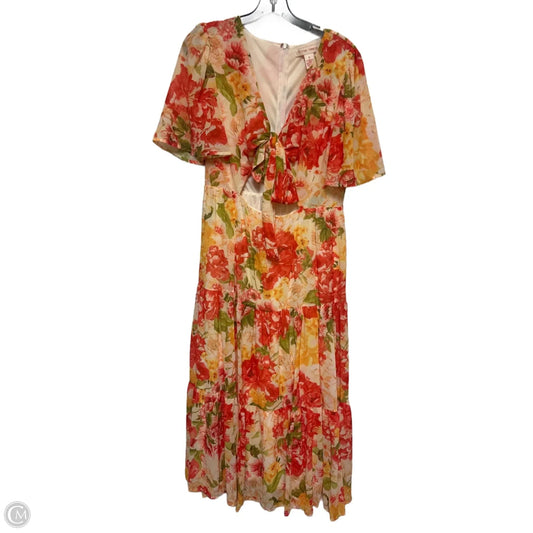 Dress Casual Maxi By Flying Tomato In Floral Print, Size: M