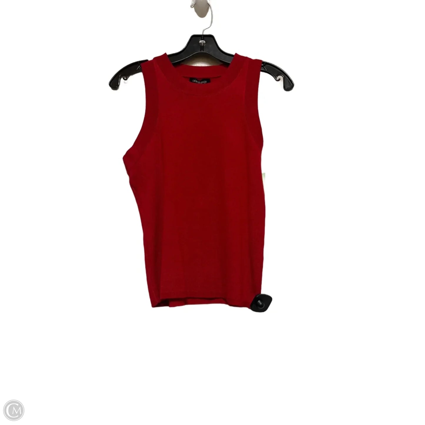 Top Sleeveless By Cable And Gauge In Red, Size: M
