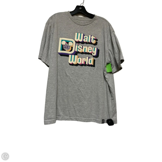 Top Short Sleeve Basic By Disney Store In Grey, Size: L