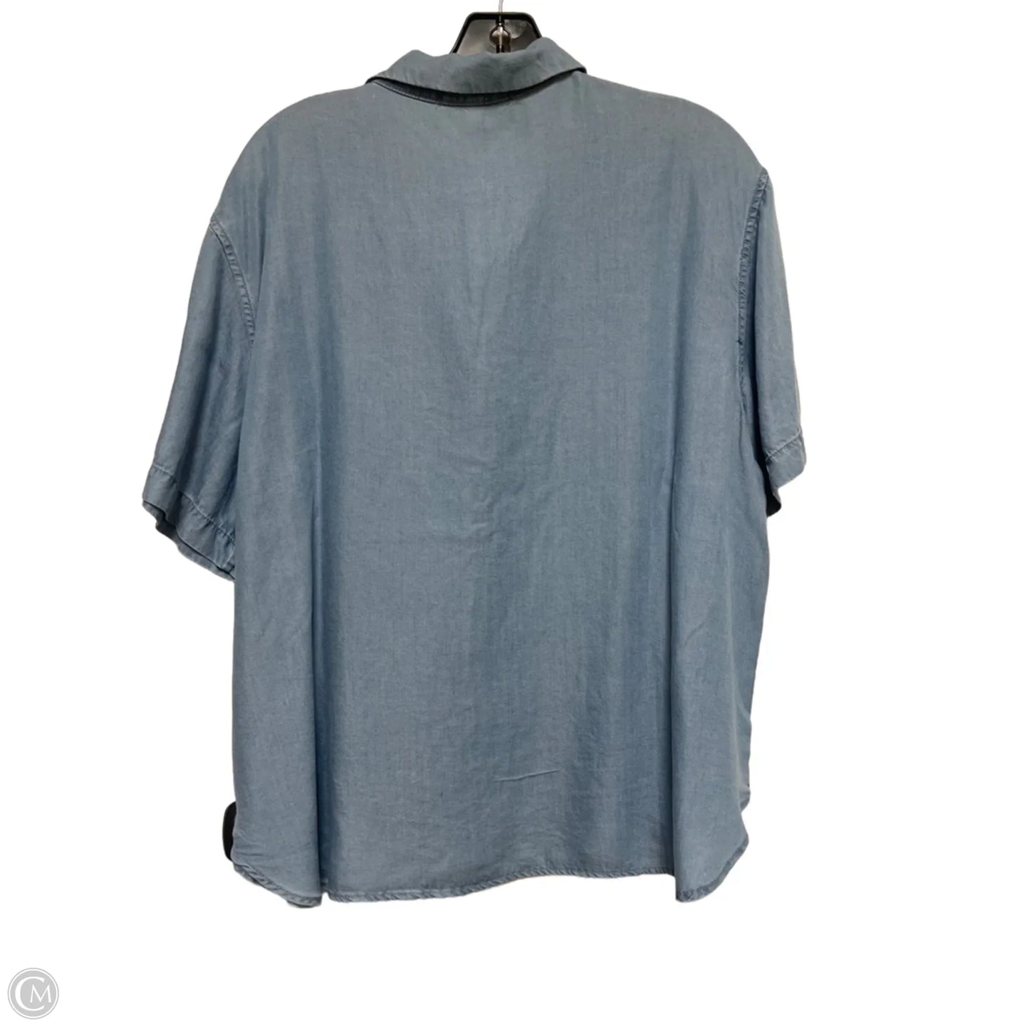 Top Short Sleeve By Workshop In Blue, Size: Xl