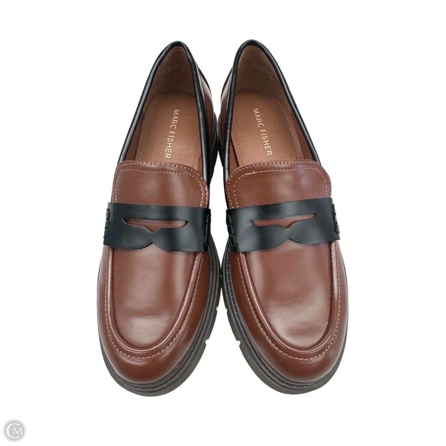 Shoes Flats By Marc Fisher In Black & Brown, Size: 7.5