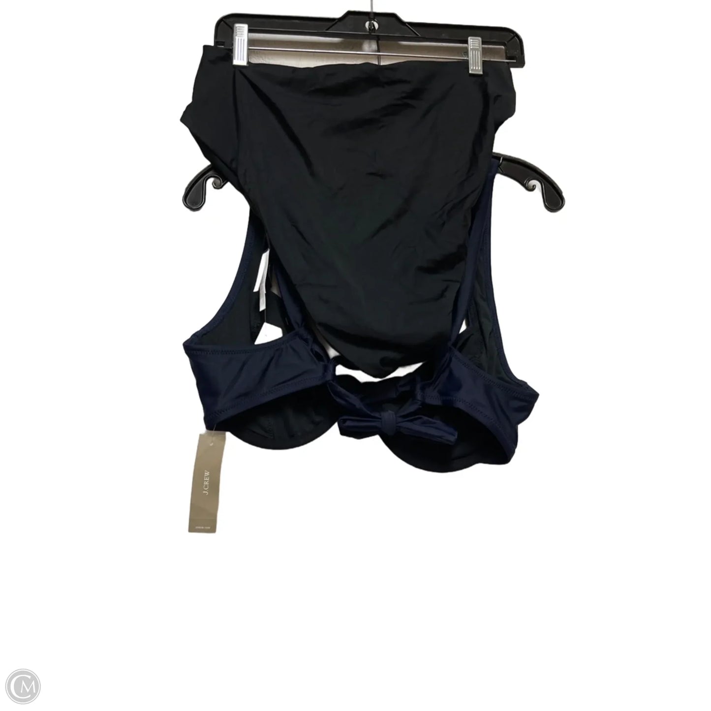 Swimsuit 2pc By J. Crew In Black & Blue, Size: Xl