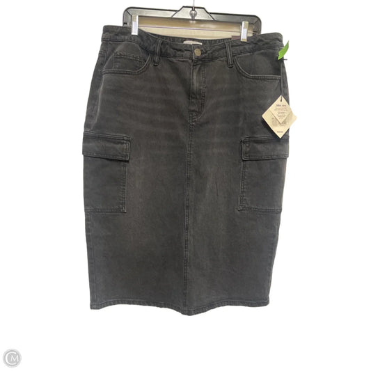 Skirt Midi By Ava & Viv In Black, Size: 16