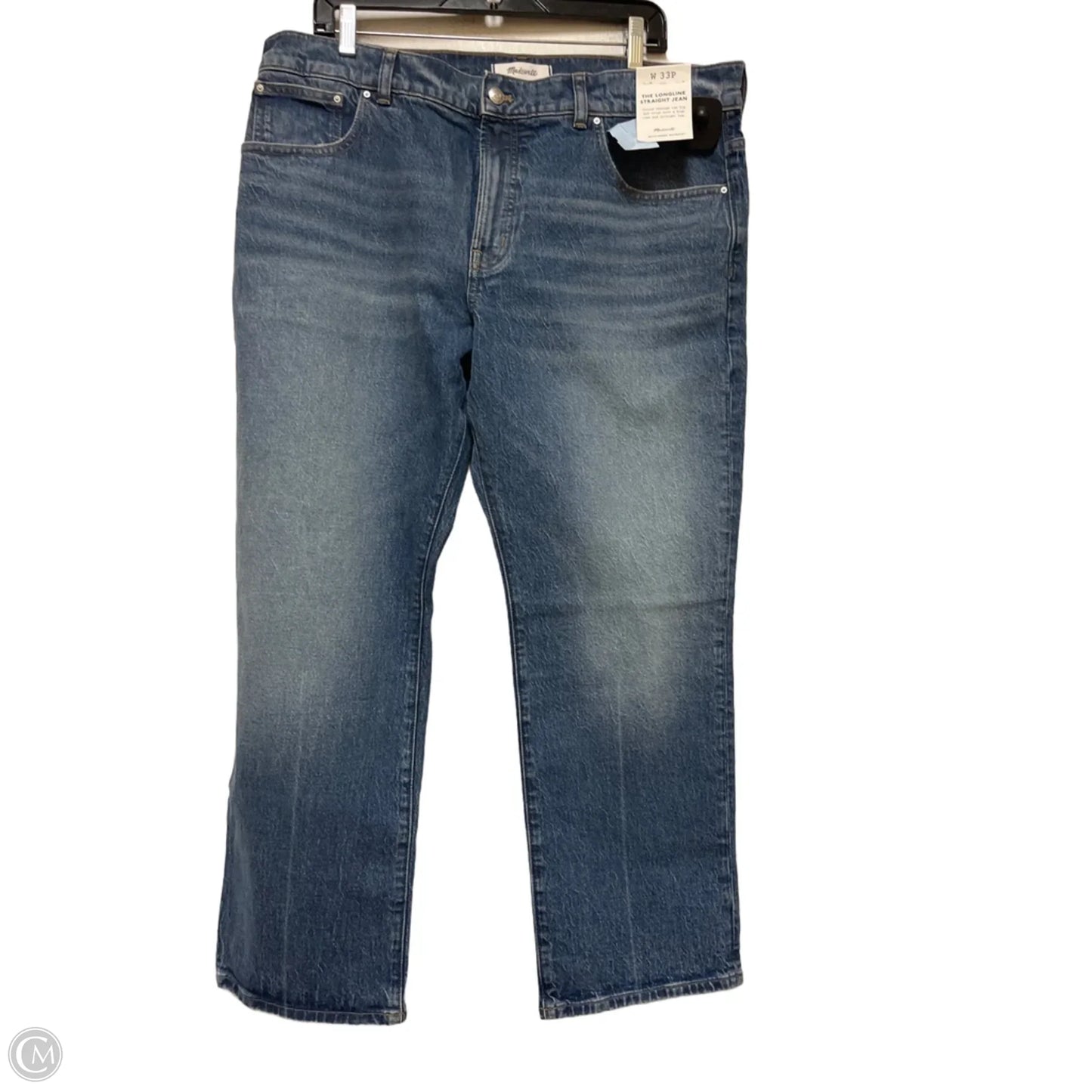 Jeans Straight By Madewell In Blue Denim, Size: 10