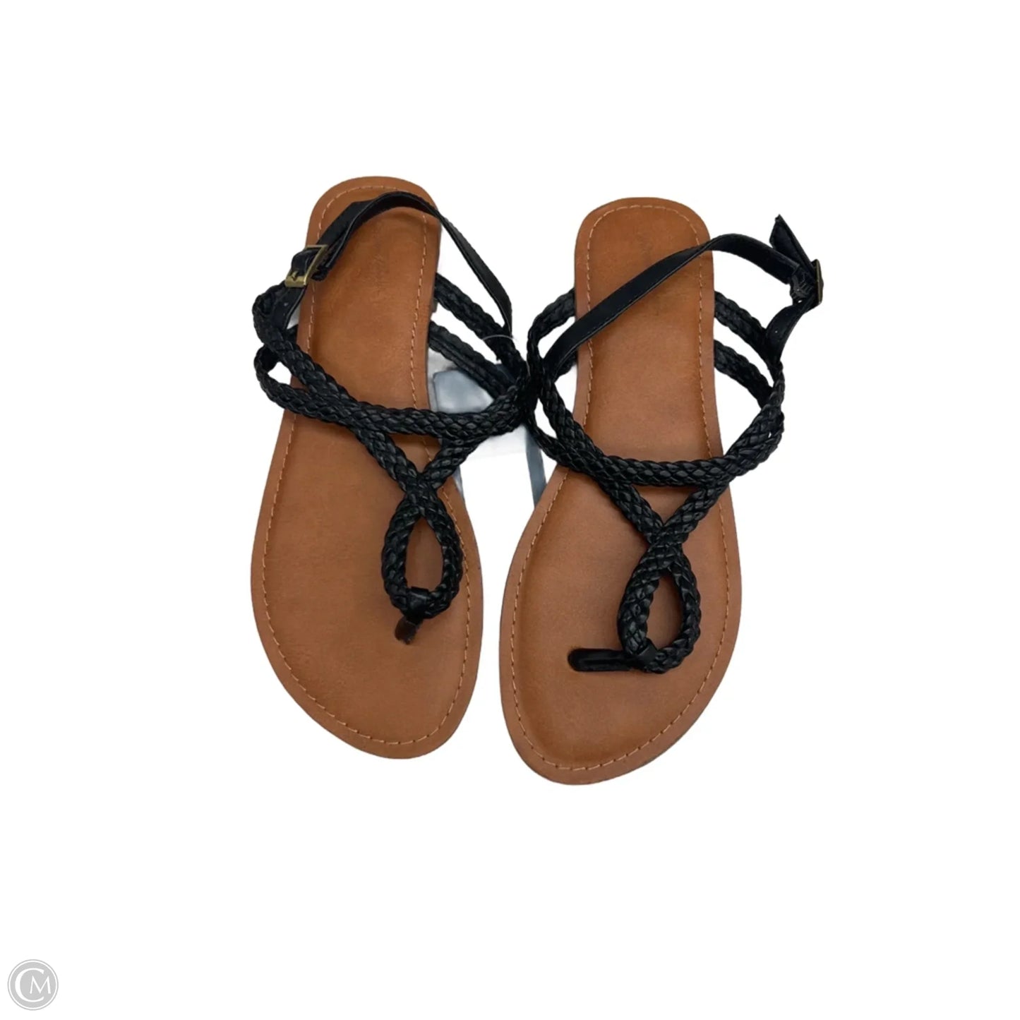 Sandals Flats By Universal Thread In Black & Brown, Size: 7