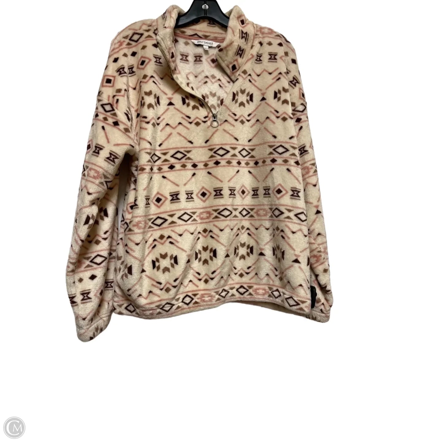 Sweater By Emily Daniels In Tan, Size: L