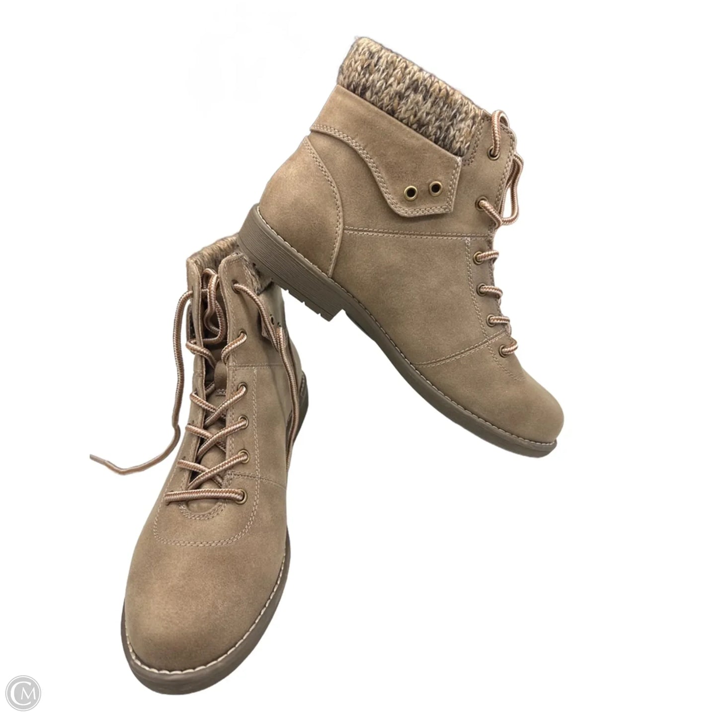 Boots Ankle Flats By St Johns Bay In Brown, Size: 10