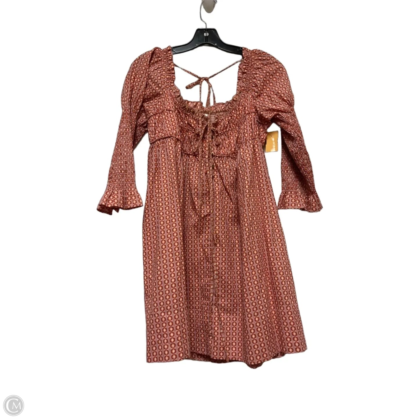 Dress Casual Short By Free People In Orange & Pink, Size: Xs