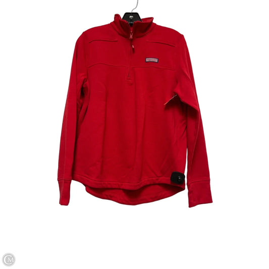 Sweatshirt Collar By Vineyard Vines In Red, Size: S