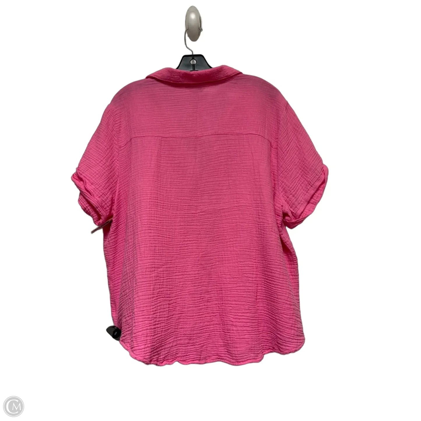 Top Short Sleeve By Lucky Brand In Pink, Size: Xl