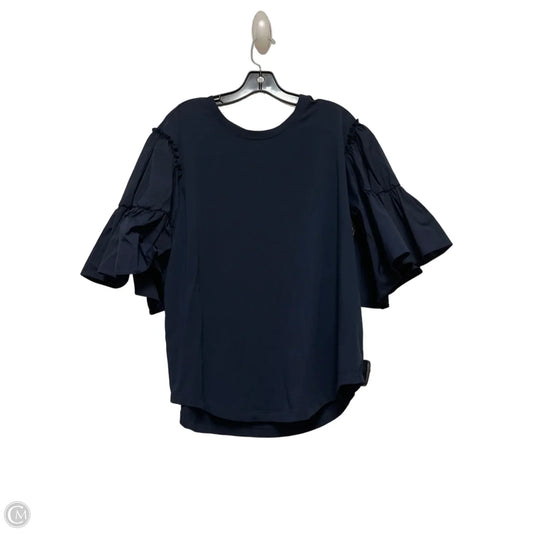 Top Short Sleeve By Chicos In Navy, Size: L