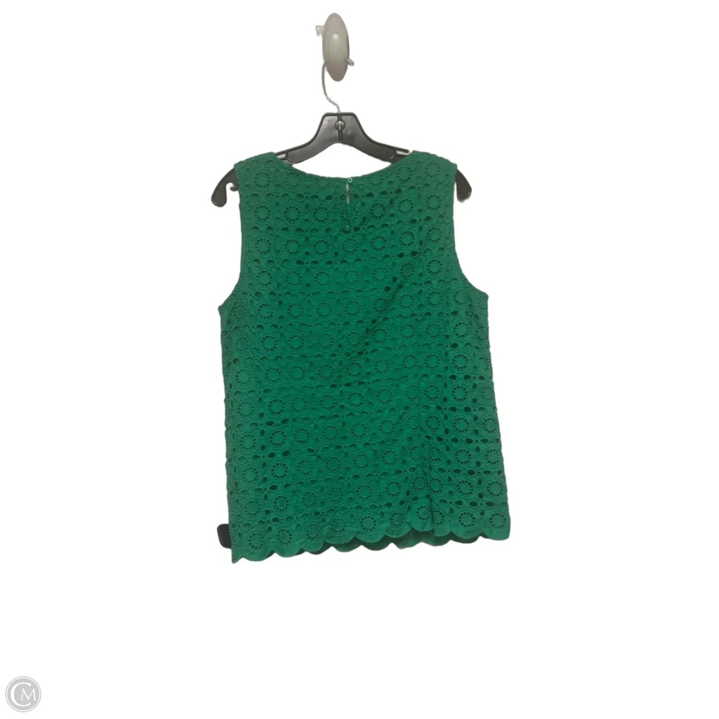 Top Sleeveless By Talbots In Green, Size: L