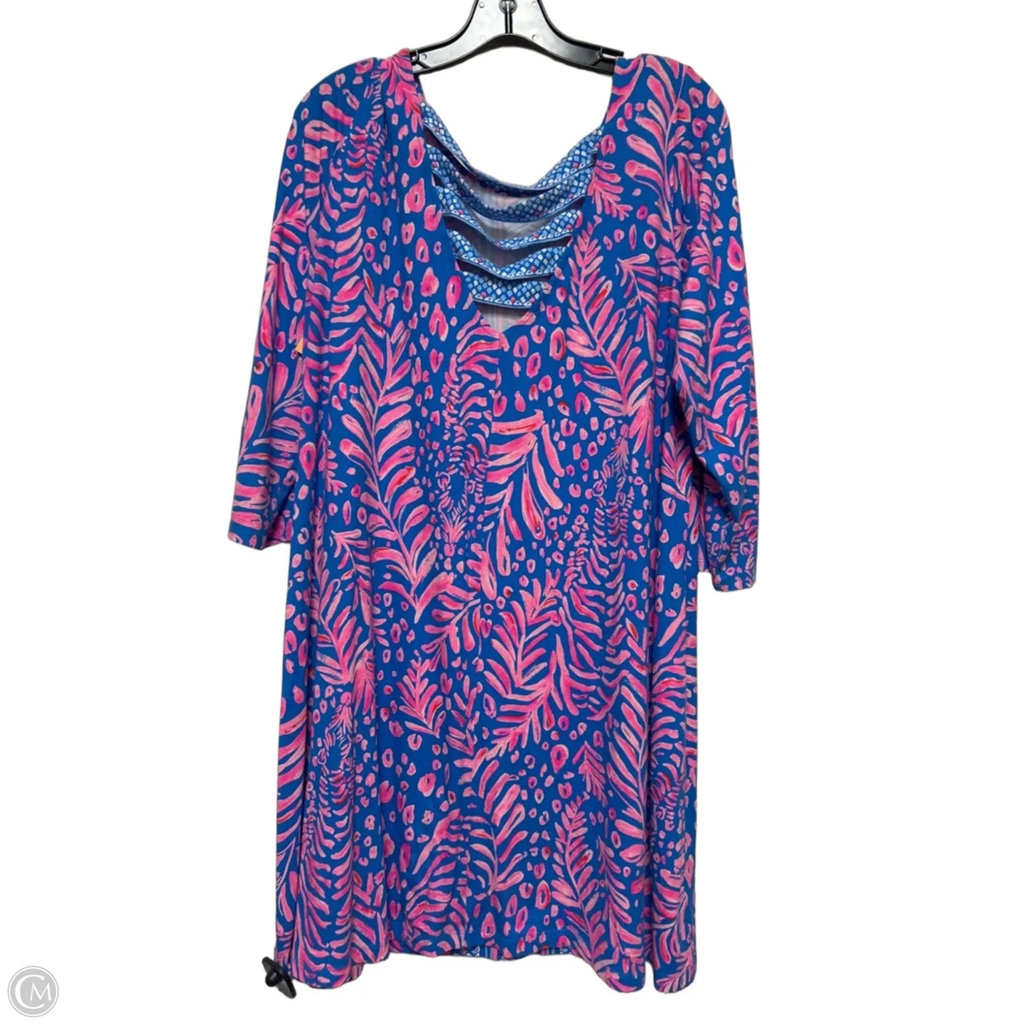 Dress Designer By Lilly Pulitzer In Blue & Pink, Size: Xl