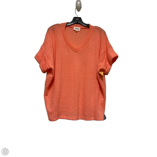 Top Short Sleeve By Andree By Unit In Pink, Size: M