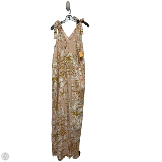 Jumpsuit By Rachel Zoe In Pink & Tan, Size: L