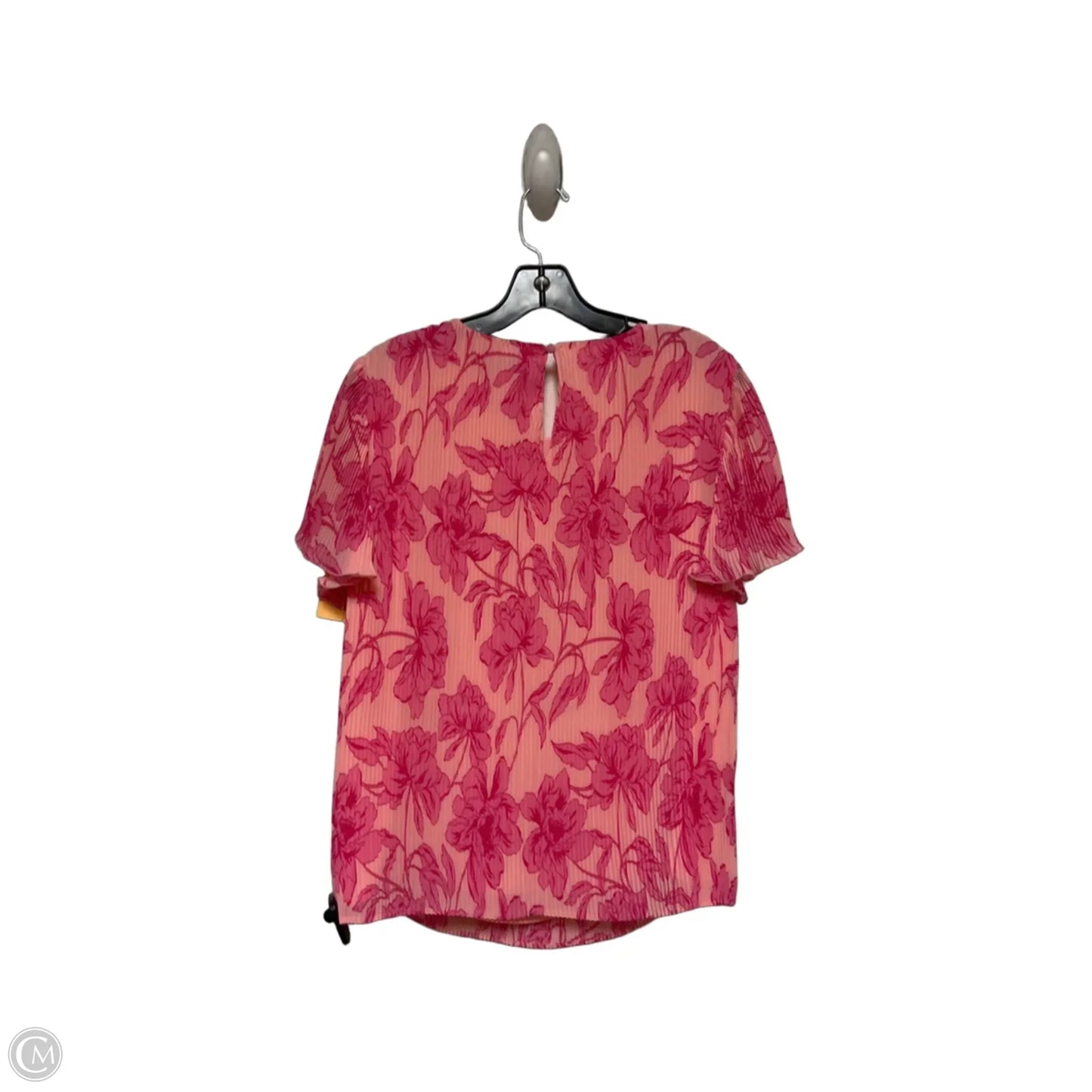 Top Short Sleeve By Cece In Pink, Size: L