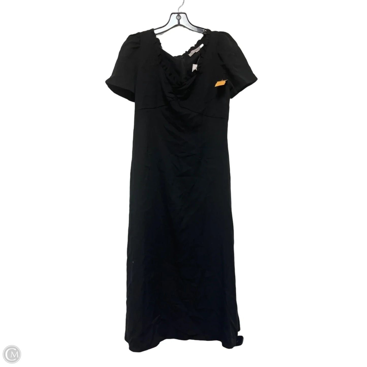 Dress Casual Midi By Loft In Black, Size: S