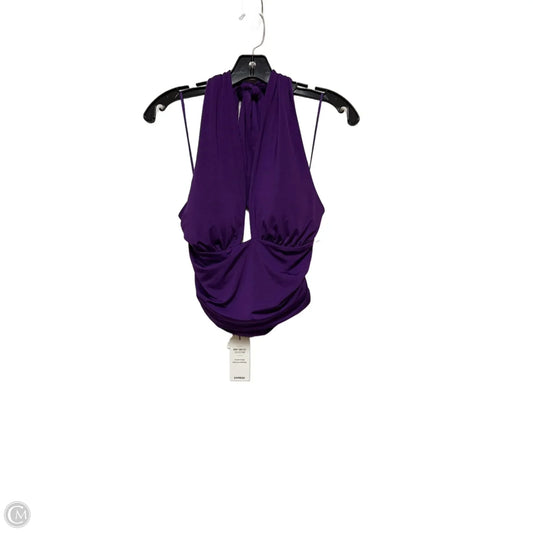 Top Sleeveless By Express In Purple, Size: M