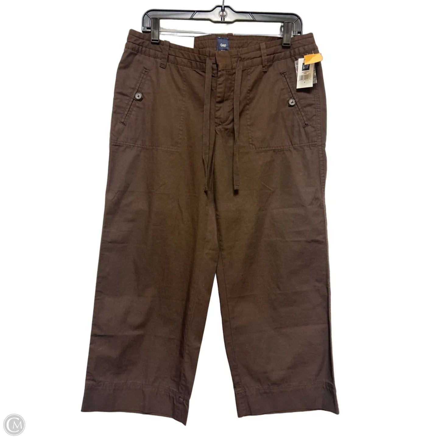 Pants Cropped By Gap In Brown, Size: 6