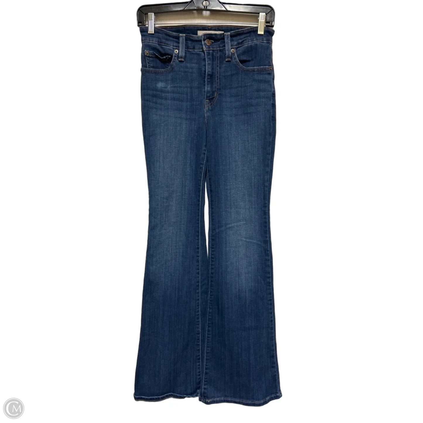 Jeans Flared By Levis In Blue Denim, Size: 4