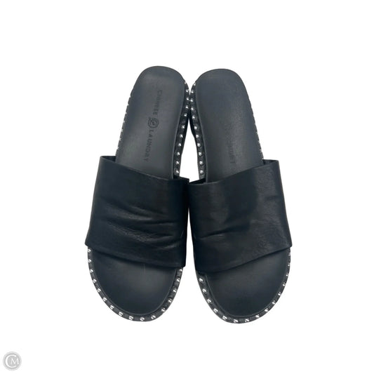 Sandals Flats By Chinese Laundry In Black, Size: 8