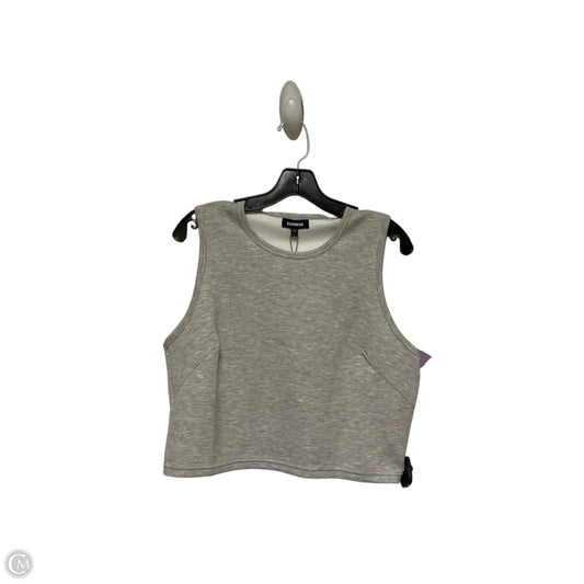 Top Sleeveless By Express In Grey, Size: L