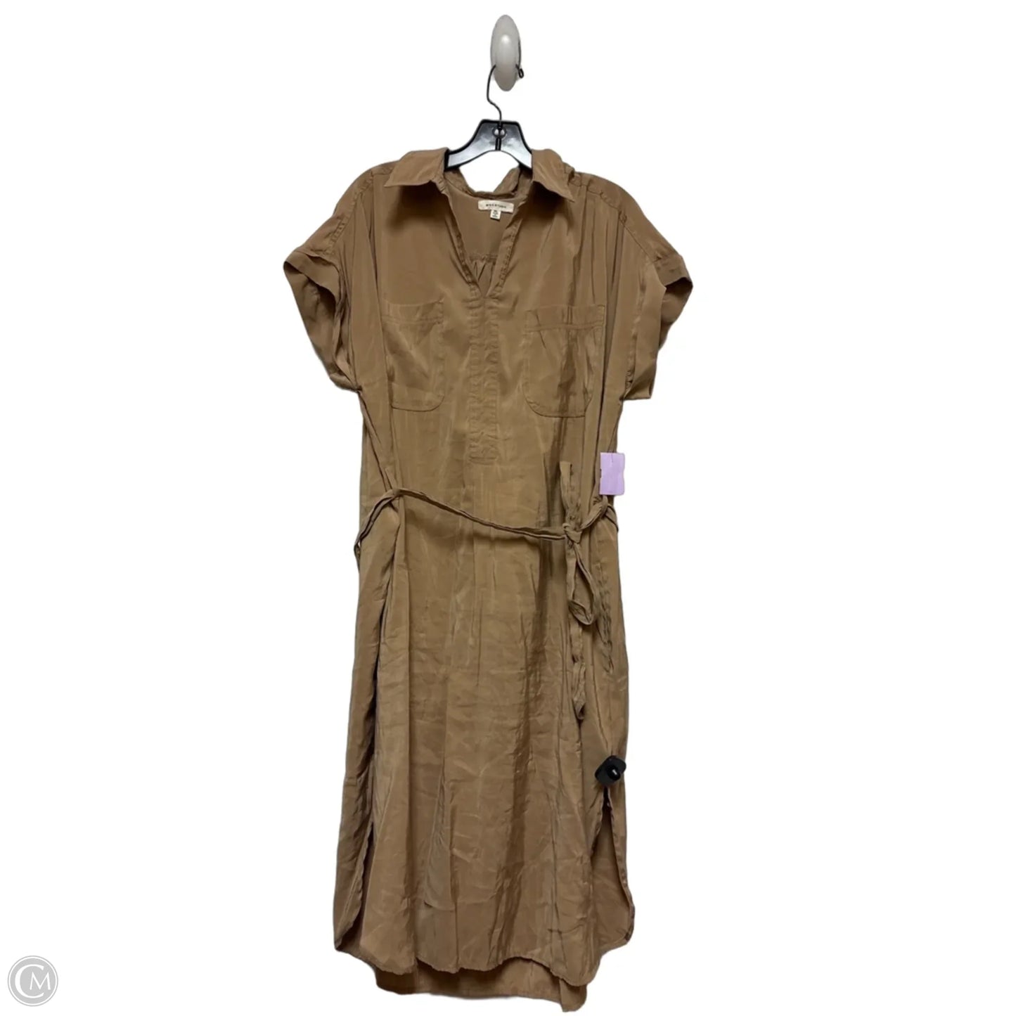 Dress Casual Midi By Max Studio In Brown, Size: Xl