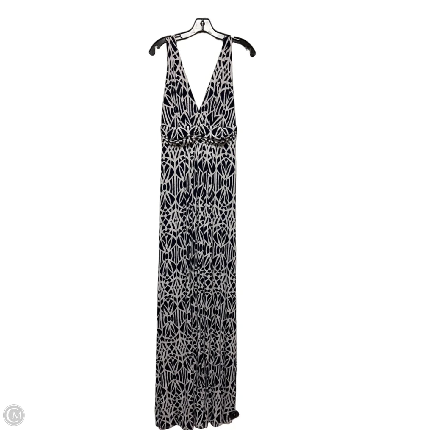 Dress Casual Maxi By Tart In Blue & White, Size: M