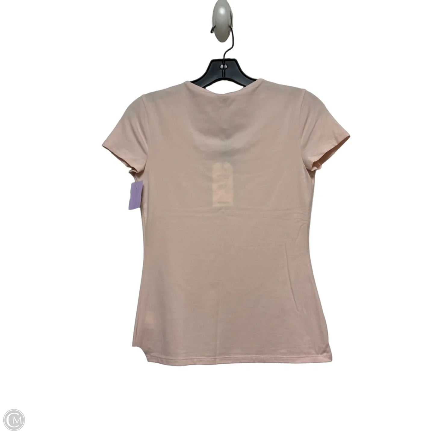 Top Short Sleeve By Express In Pink, Size: Xs