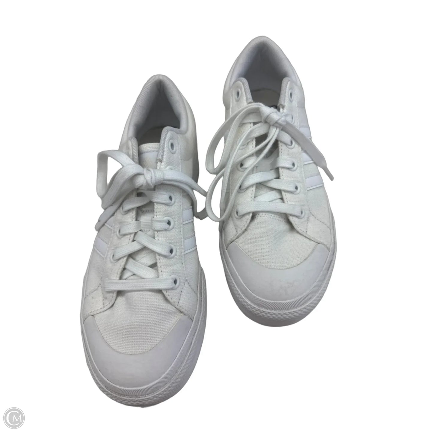 Shoes Sneakers By Adidas In Cream & White, Size: 7.5