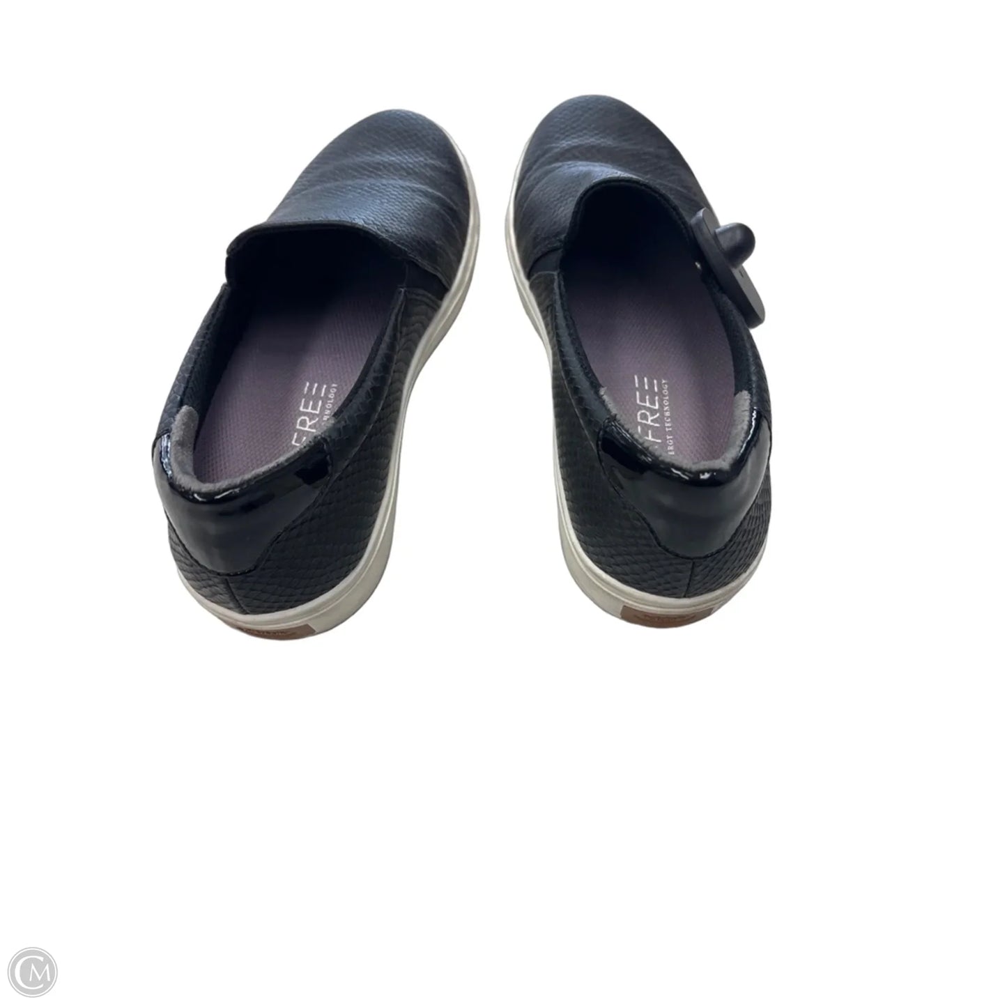 Shoes Flats By Dr Scholls In Black & White, Size: 9.5
