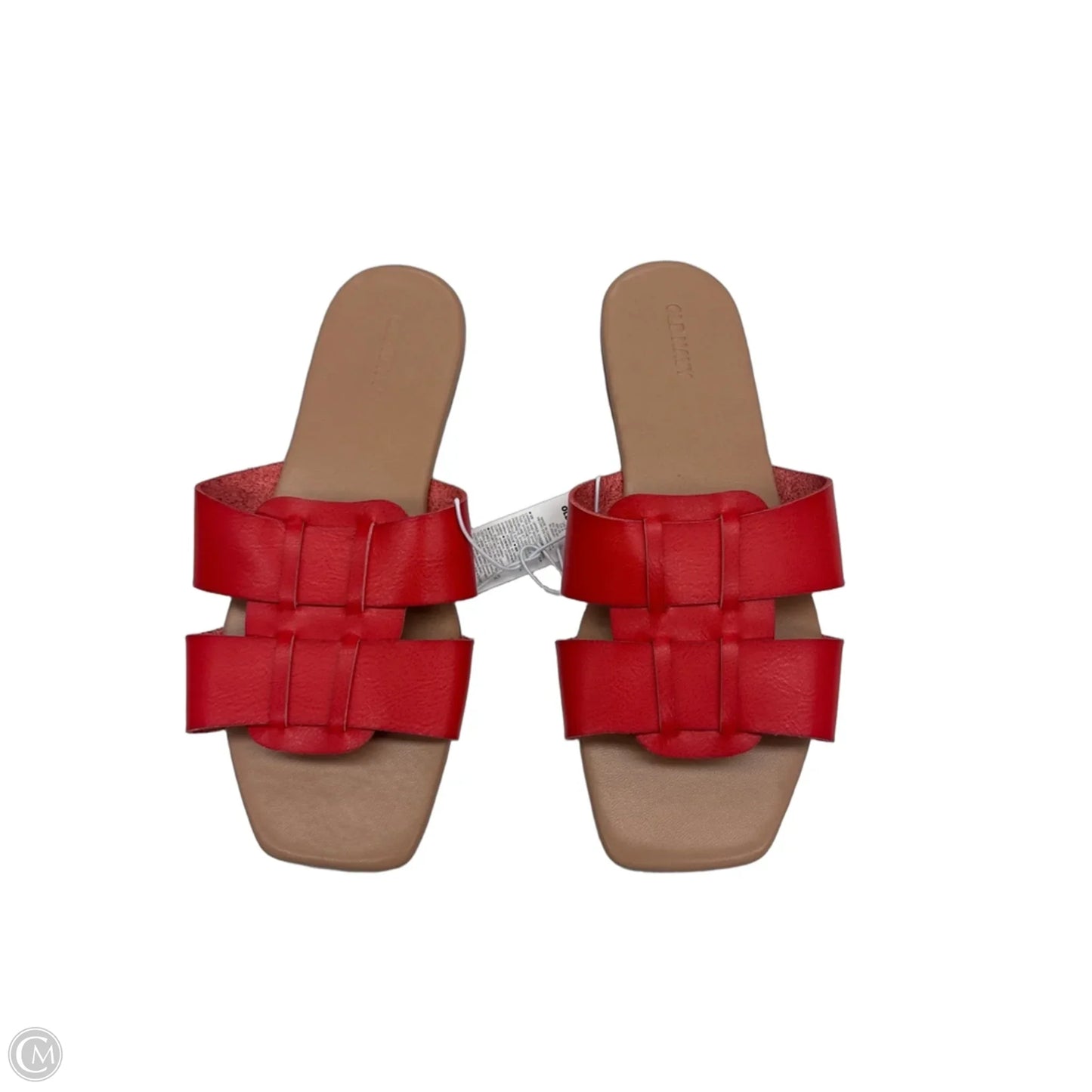 Sandals Flats By Old Navy In Red & Tan, Size: 8