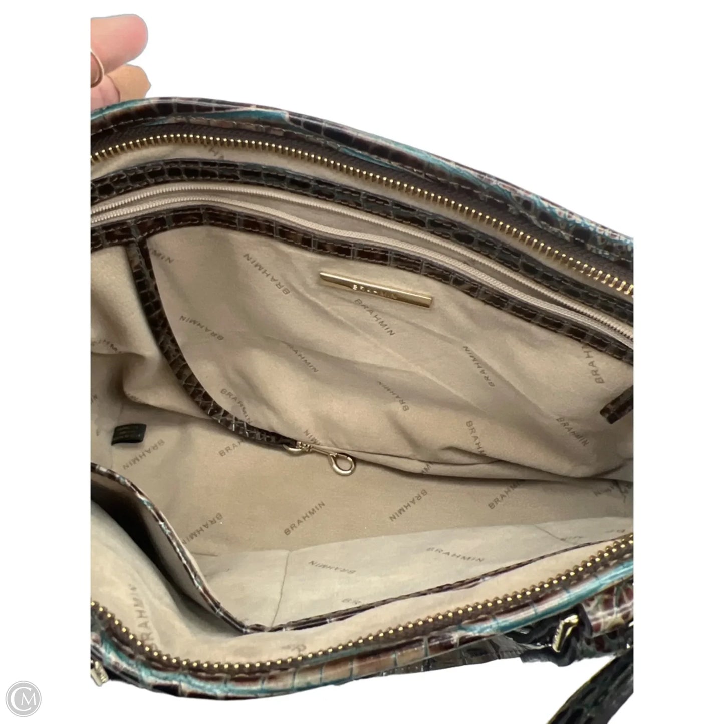 Handbag Designer By Brahmin, Size: Medium