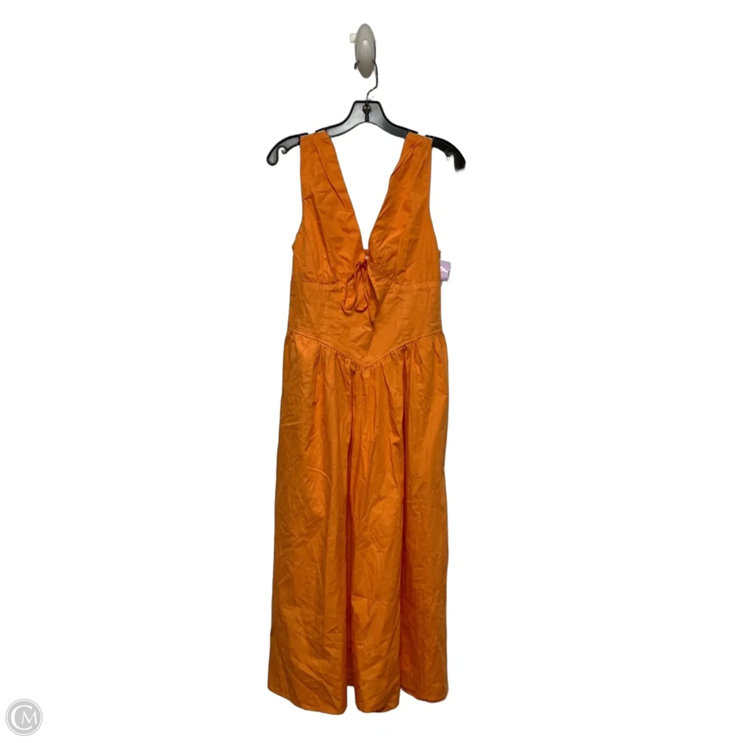 Dress Casual Midi By Clothes Mentor In Orange, Size: M